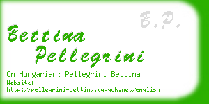 bettina pellegrini business card